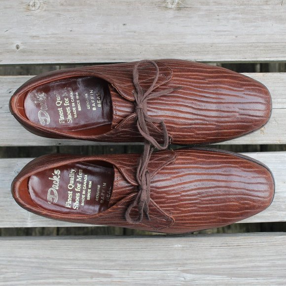 Dack's Brown “Baffin Seal” Leather Derby, Men's 10 Wide, Made in Canada, EUC - Picture 8 of 12